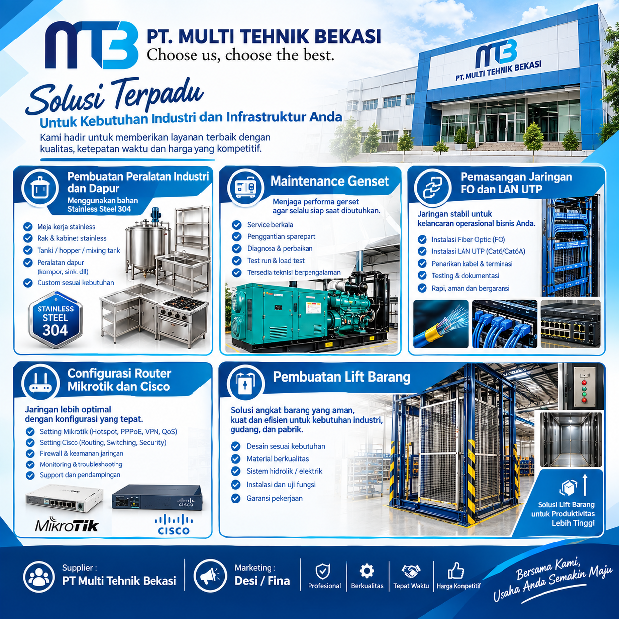 Layanan PT Multi Tehnik Bekasi